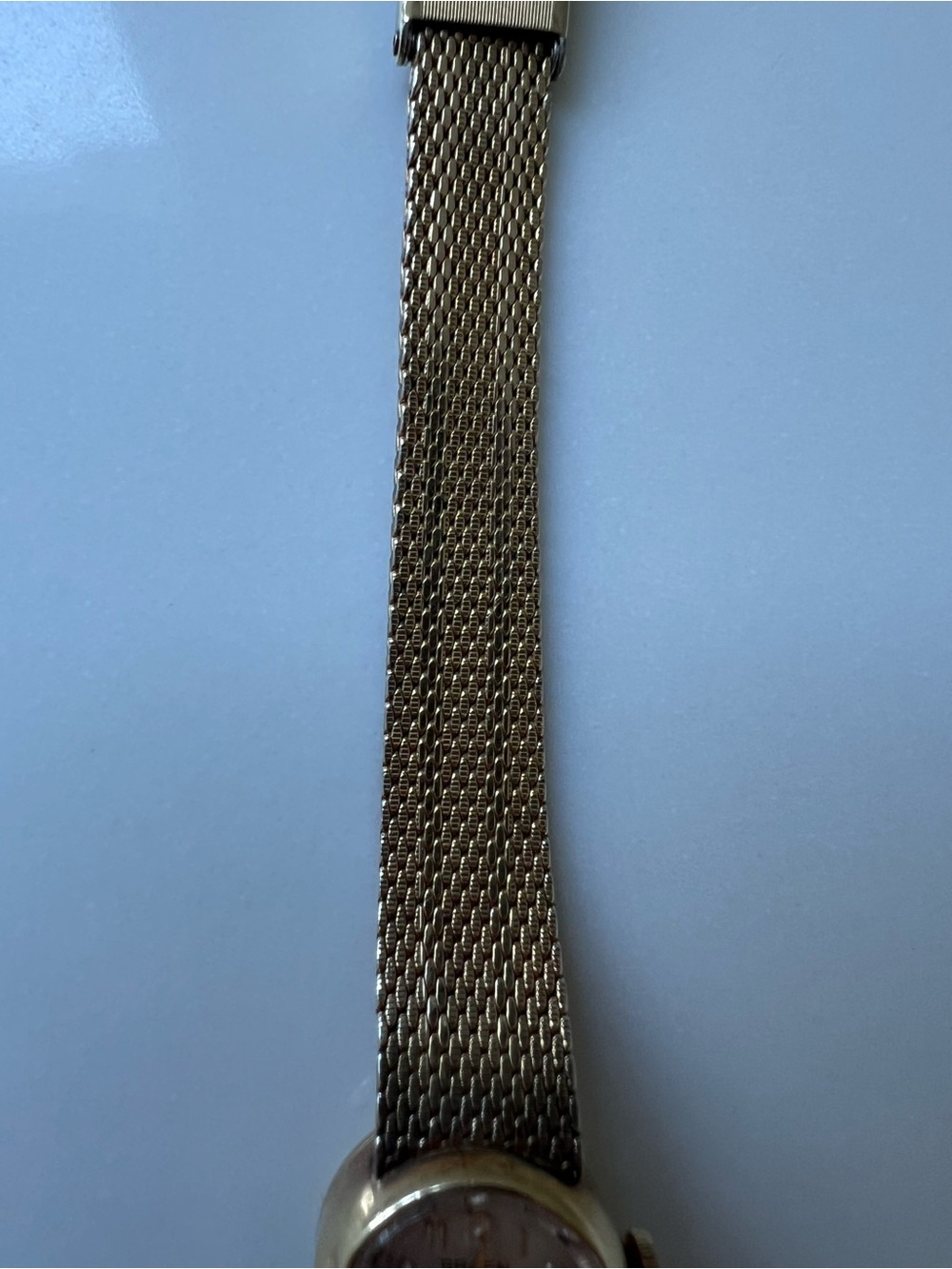 Gruen Precision Women's Gold-Tone Mesh Bracelet Watch 17 Jewel 14k - Picture 6 of 12